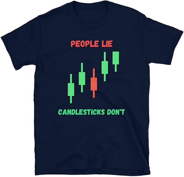 Candle Stick Trading Shirt for Day Traders, Crypto Hodlers and NFT Investors