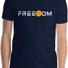 Freedom Doge : Dogecoin Logo T Shirt for Crypto Fans T-Shirt - Image 3