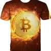 Bitcoin Shirt Mens Golden Coin Crypto Shirts BTC Cryptocurrency T-Shirt - Image 4